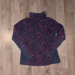 Columbia Women's Sweater - Navy and Burgundy